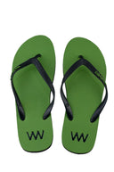 Natural Rubber Flipflop - Khaki/Black