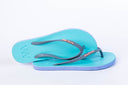 Natural Rubber Flipflop - Blue/Purple