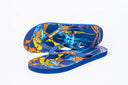 Natural Rubber Flipflop - Ocean Blue Printed