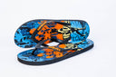 Natural Rubber Flipflop - Navy Surfing Print