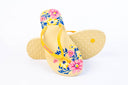 Natural Rubber Flipflop - Caramel Cream/Floral Print