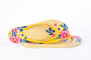 Natural Rubber Flipflop - Caramel Cream/Floral Print