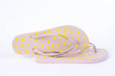 Natural Rubber Flipflop - Spanish Villa/Yellow Heart