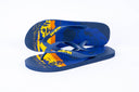 Natural Rubber Flipflop - Navy/Skull Print