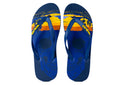 Natural Rubber Flipflop - Navy/Skull Print