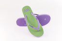 Natural Rubber Flipflop - Light Green/Purple